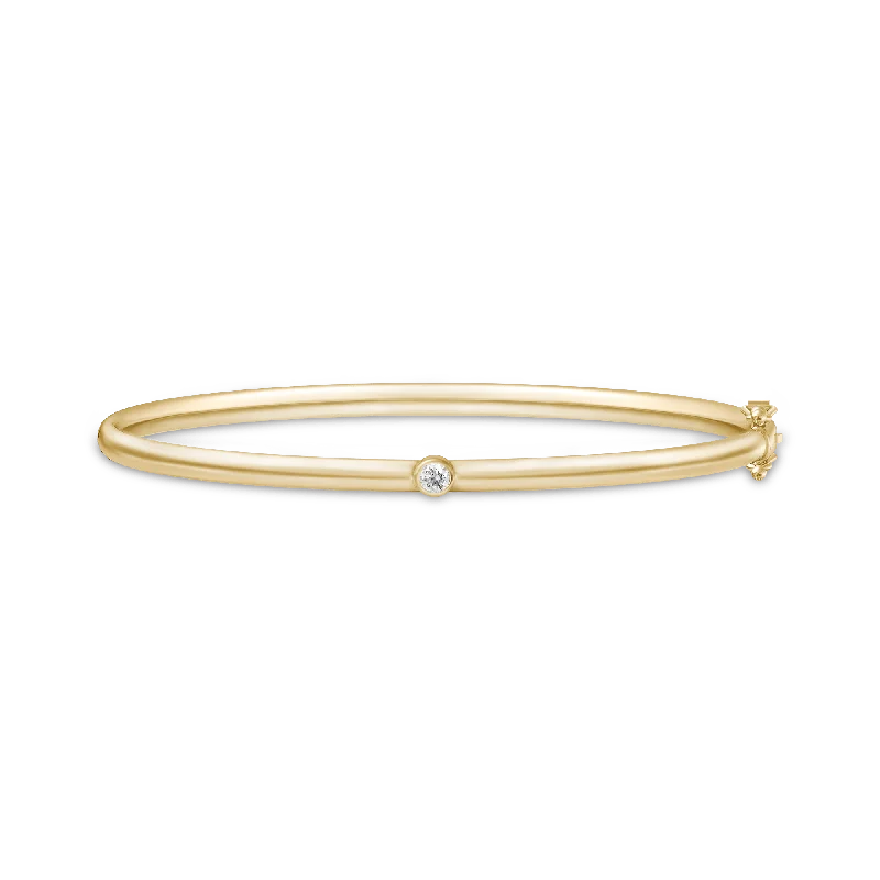 Purity 14K Gold Bracelet w. Diamond