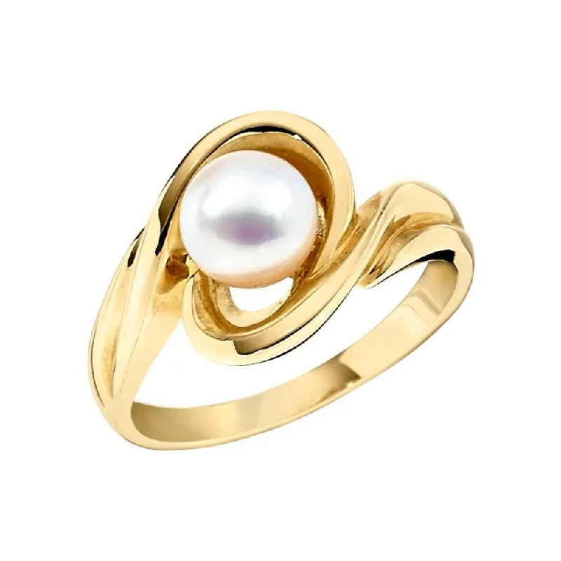 Swirl Pearl Ring