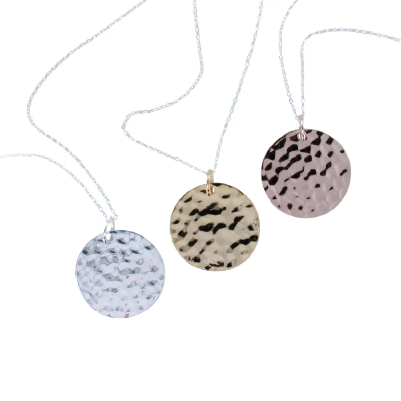 Textured Sterling Silver Georgie Necklace