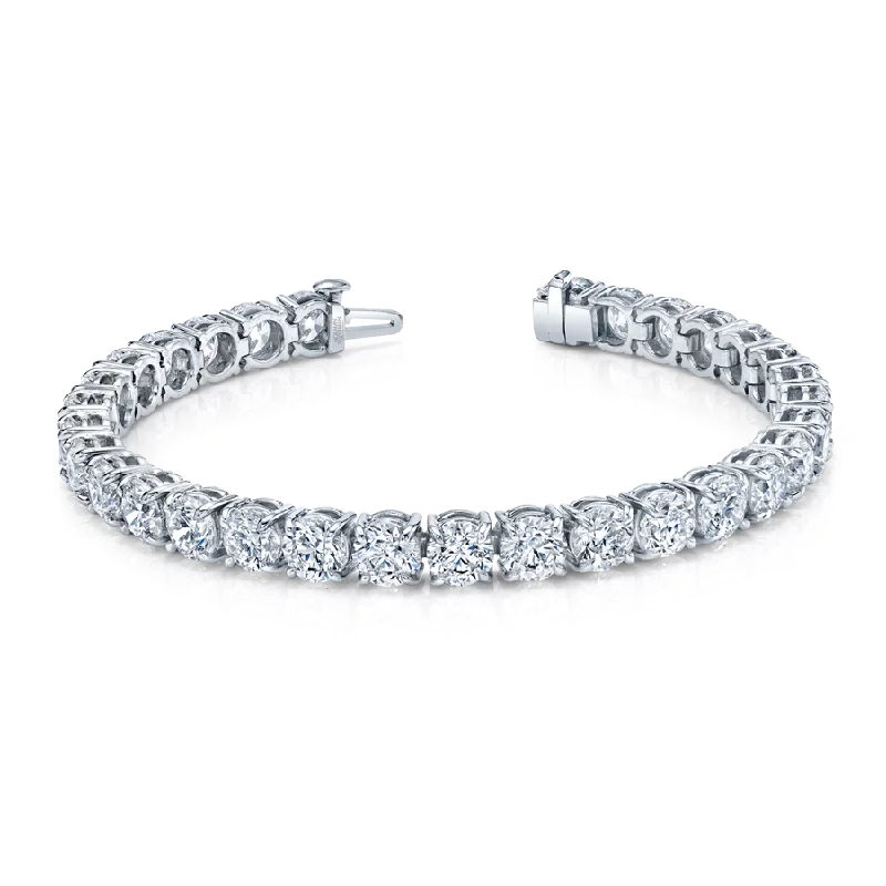 Norman Silverman Signature Tennis Bracelet in White Gold