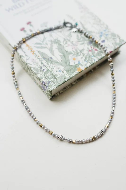 Perpetual Silver Pearl Necklace