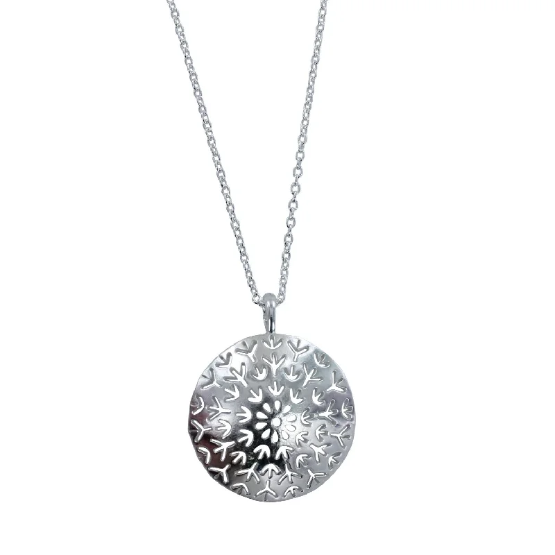 Dandelion Sterling Silver Necklace