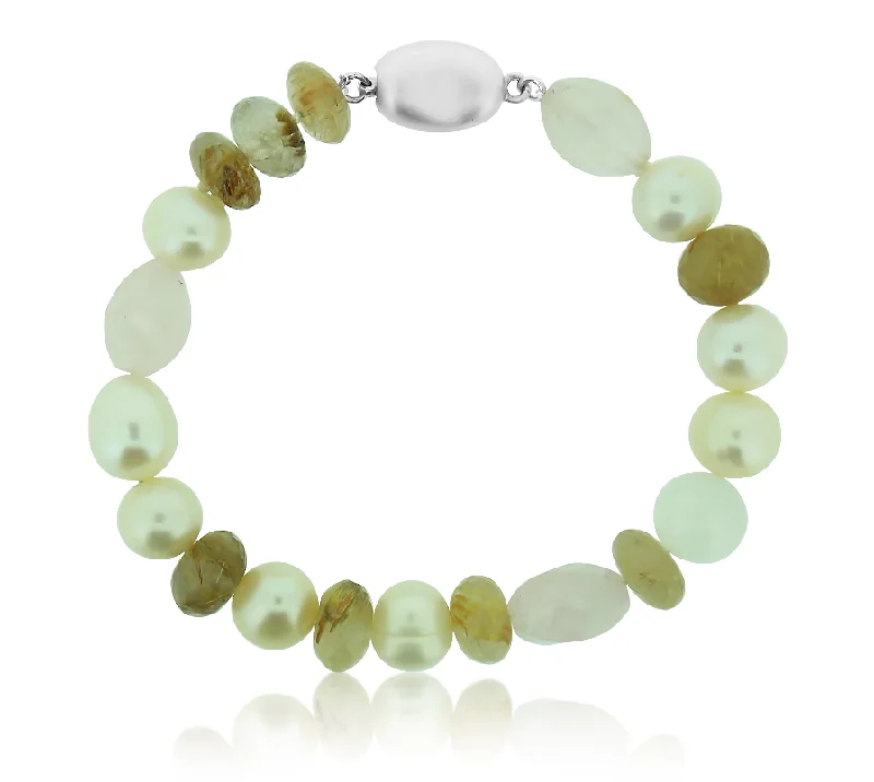 Pearl Golden Rutile Bracelet