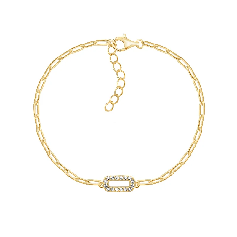 Paper Clip Link Chain Bracelet