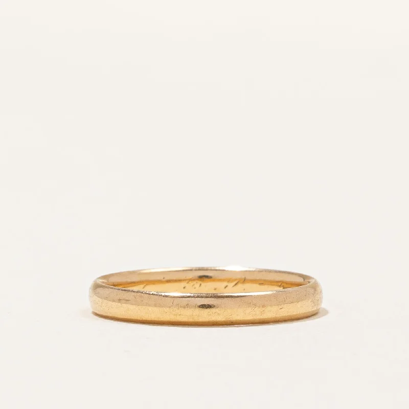 18k Yellow Gold Wedding Band | SZ 5.75 |