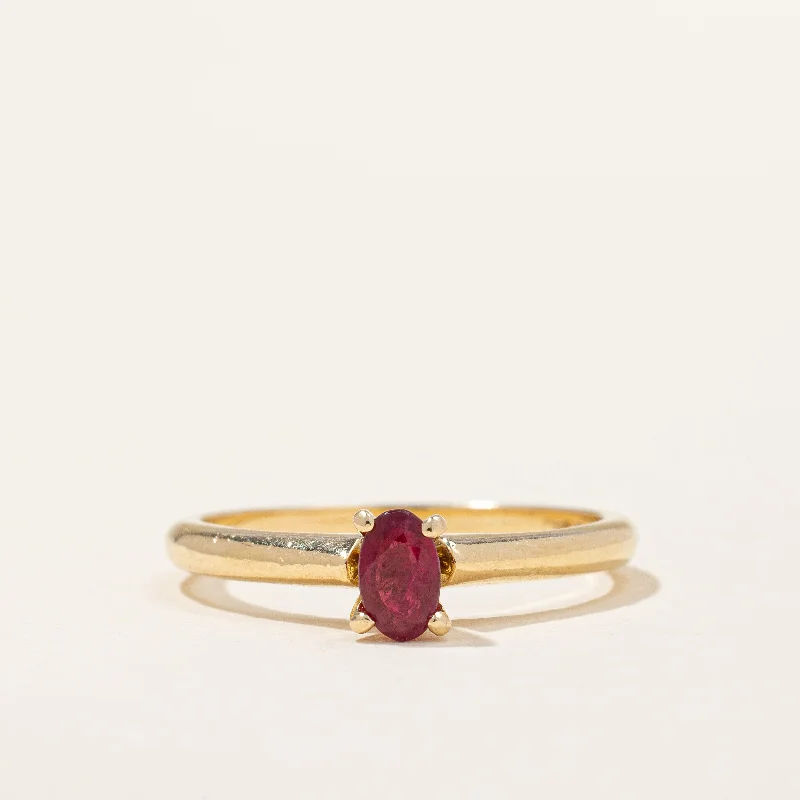 Synthetic Ruby Ring | 0.24ct | SZ 5.5 |