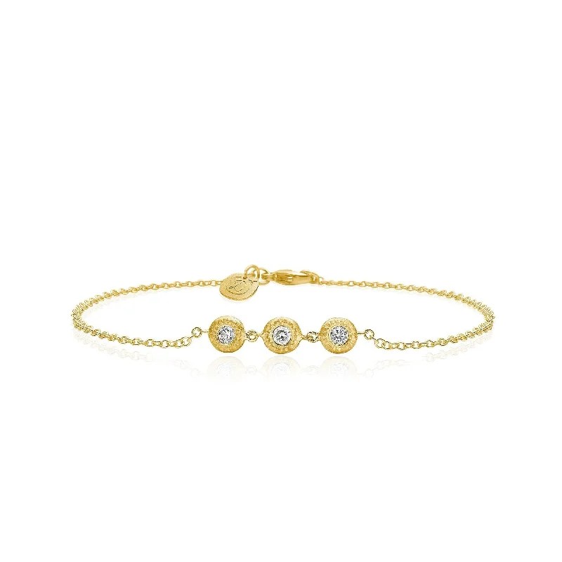 Glory Trio 18K Gold Bracelet w. Diamond