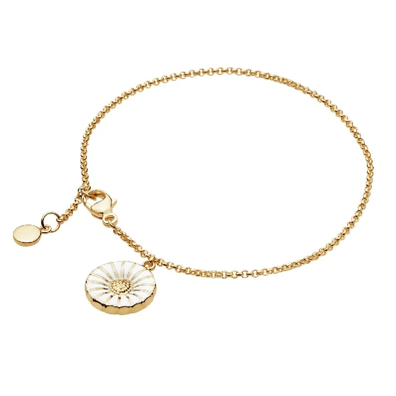 Daisy pendant Gold Plated Bracelet