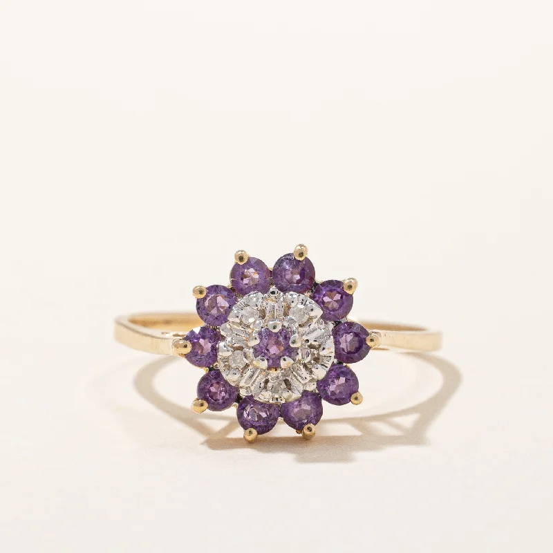 Amethyst & Diamond Cocktail Ring | 0.40ctw, 0.03ctw | SZ 6.75 |