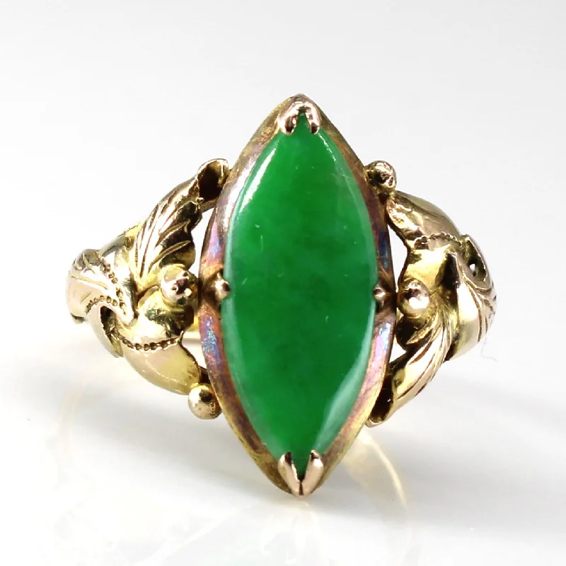 Prong Set Jadeite Ring | 0.47ct | SZ 5.5 |