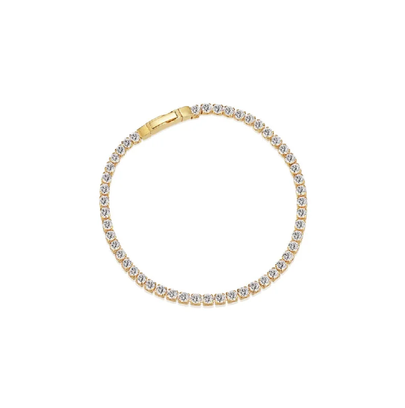 Ellera Grande 18K Gold Plated Bracelet w. Zirconias