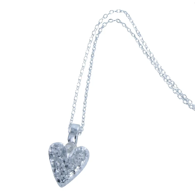 Mini Melting Heart Sterling Silver Necklace