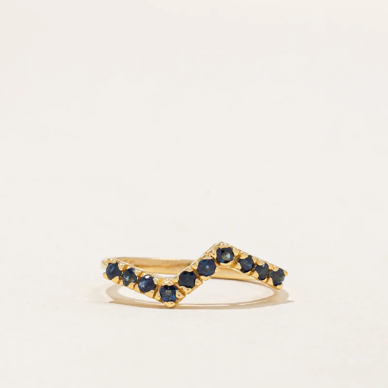 Sapphire Zig Zag Ring | 0.25ctw | SZ 4.25 |