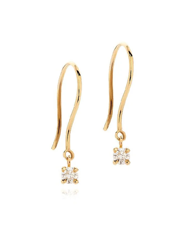 Diamond Drop Earrings