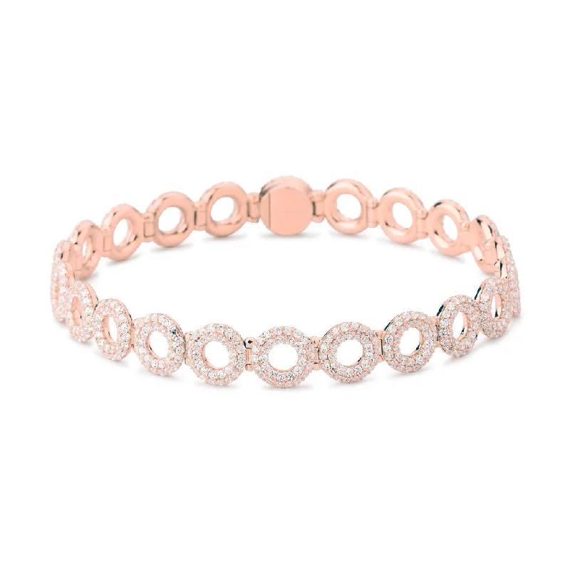 Matiné 18K Rosegold Bracelet w. 708 Diamonds