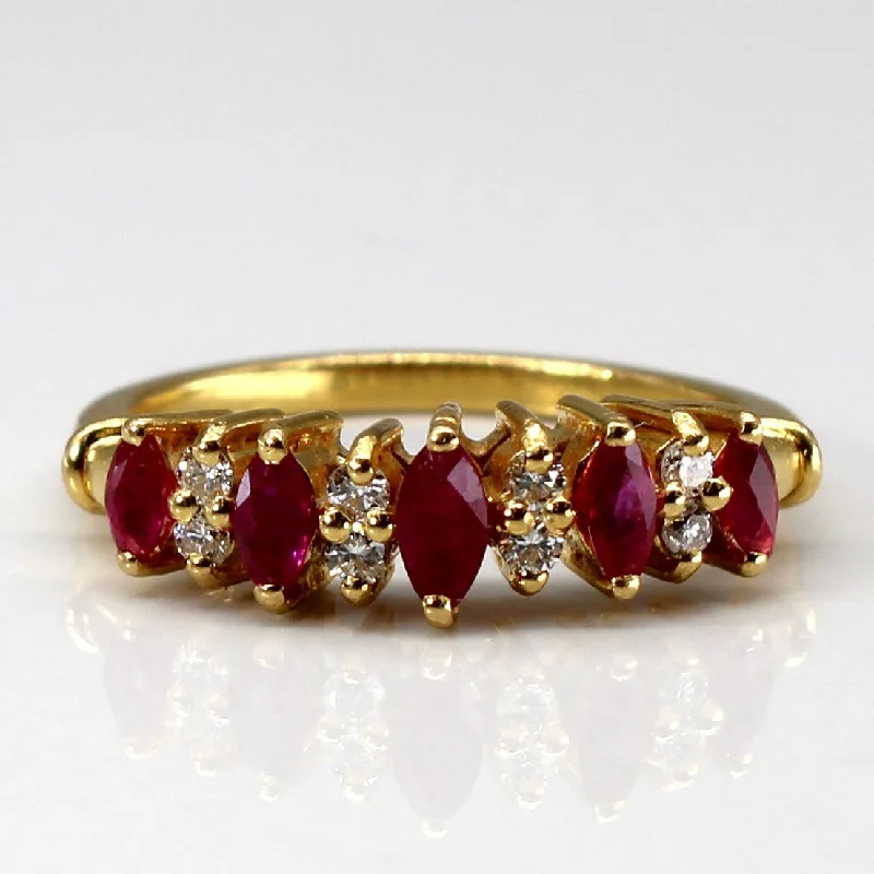 Ruby & Diamond Ring | 0.43ctw | 0.04ctw | SZ 6 |