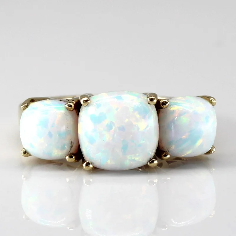 Three Stone Opal Ring | 2.40ctw | SZ 7.25 |