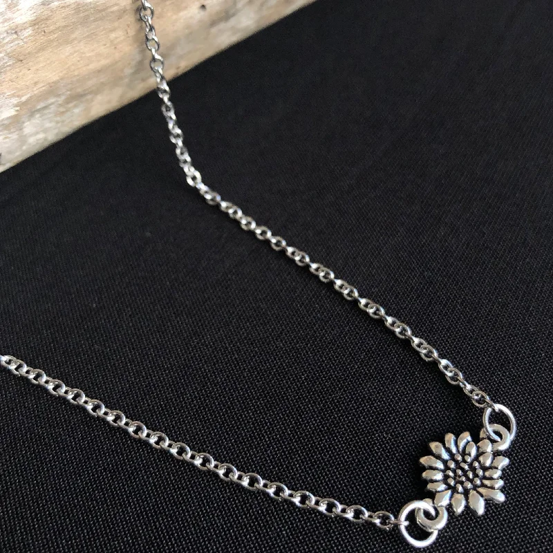 Sunflower Stainless Steel Necklace