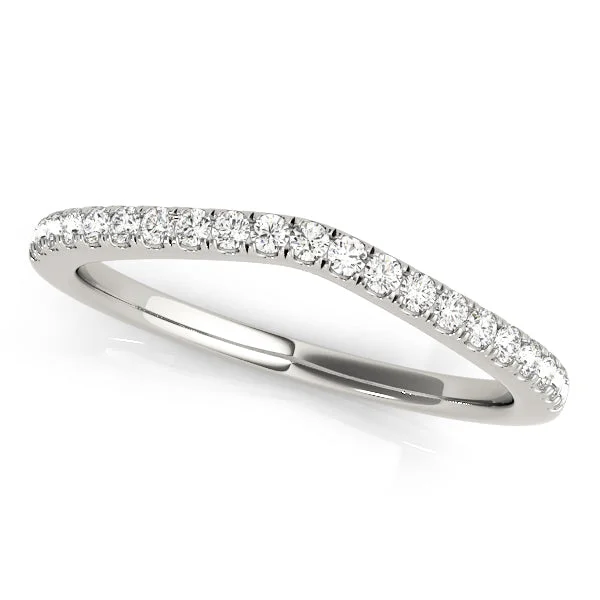 Tiana Women's Diamond Curved Wedding Ring