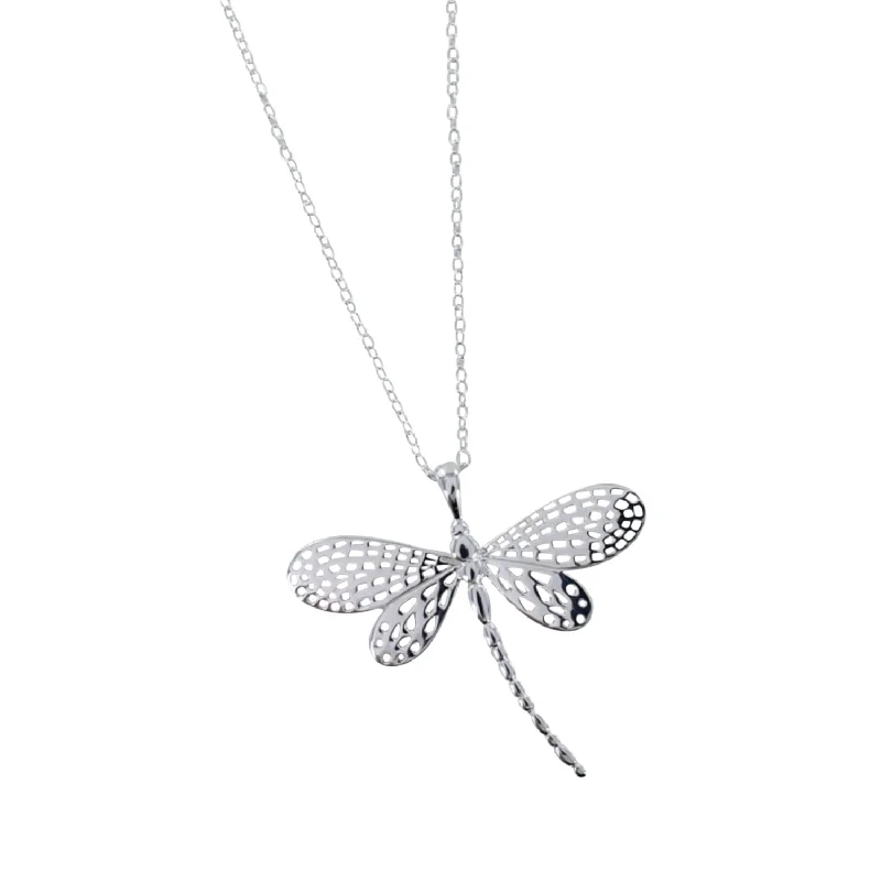 Sterling Silver Dragonfly Necklace