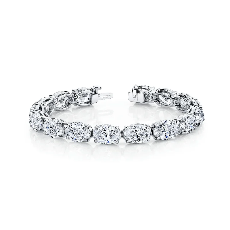 32 Carat Oval Cut Diamond Bracelet