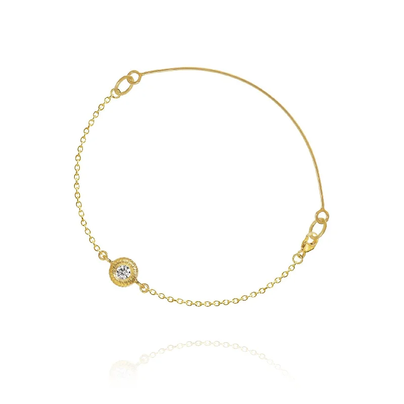 Glory 18K Gold Bracelet w. Diamond