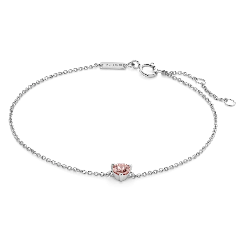 The Pink Mini Solitaire Bracelet