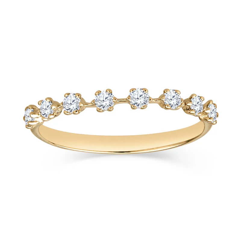 Floating Stackable Diamond Rings