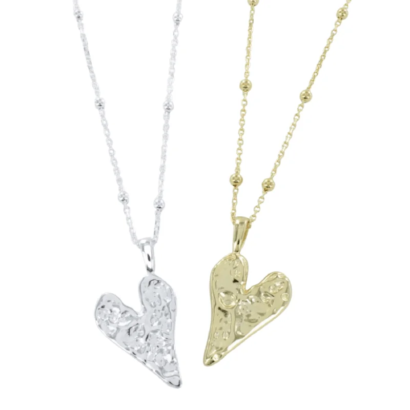 Sterling Silver or Gold plated Gorgeous Heart Necklace