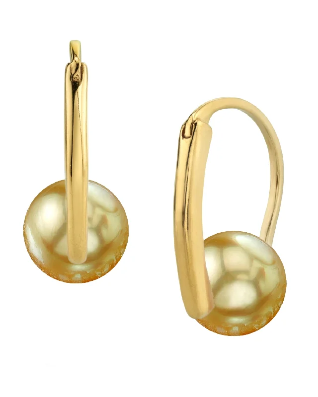 Golden South Sea Pearl Entice Earrings