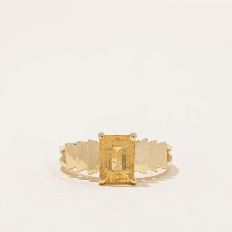 Citrine Cocktail Ring | 1.36ct | SZ 6.5 |