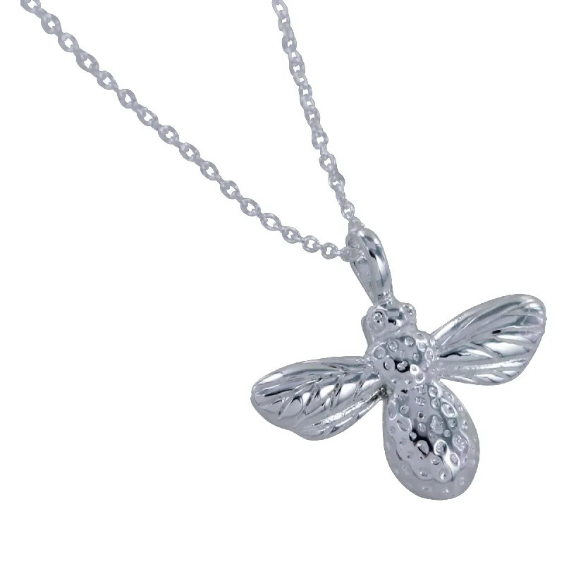 Bumble Bee Sterling Silver Necklace