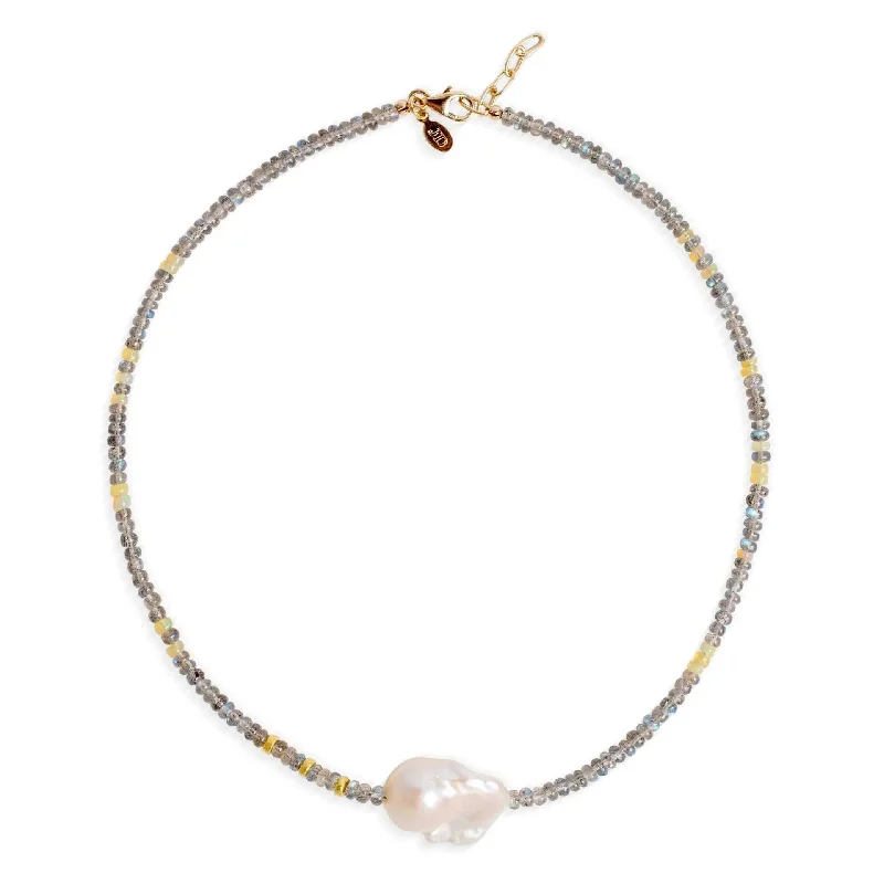 Sunset Gold Baroque Pearl Necklace