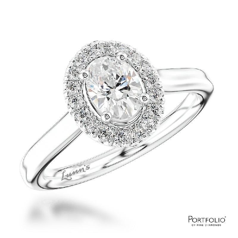 Cluster 0.50ct D VS2 Diamond Platinum Ring