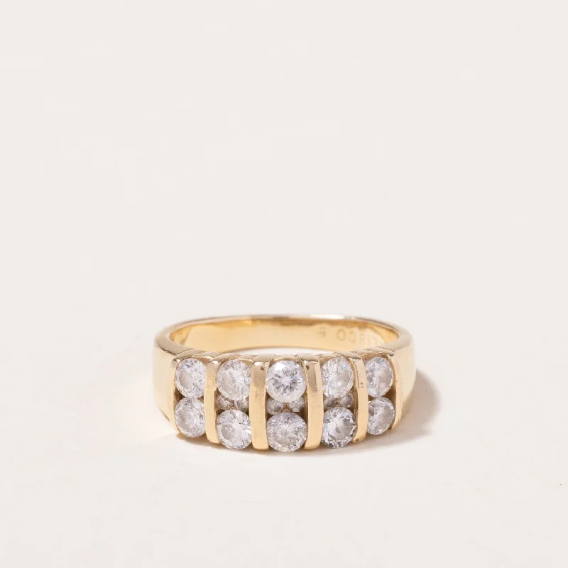 14k Yellow Gold Diamond Ring | 1.01ctw | SZ 5.5