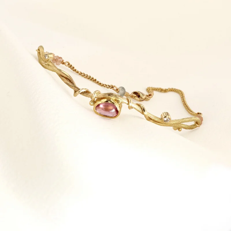 Love Seafire 18K & 22K Gold Bracelet w. Sapphire