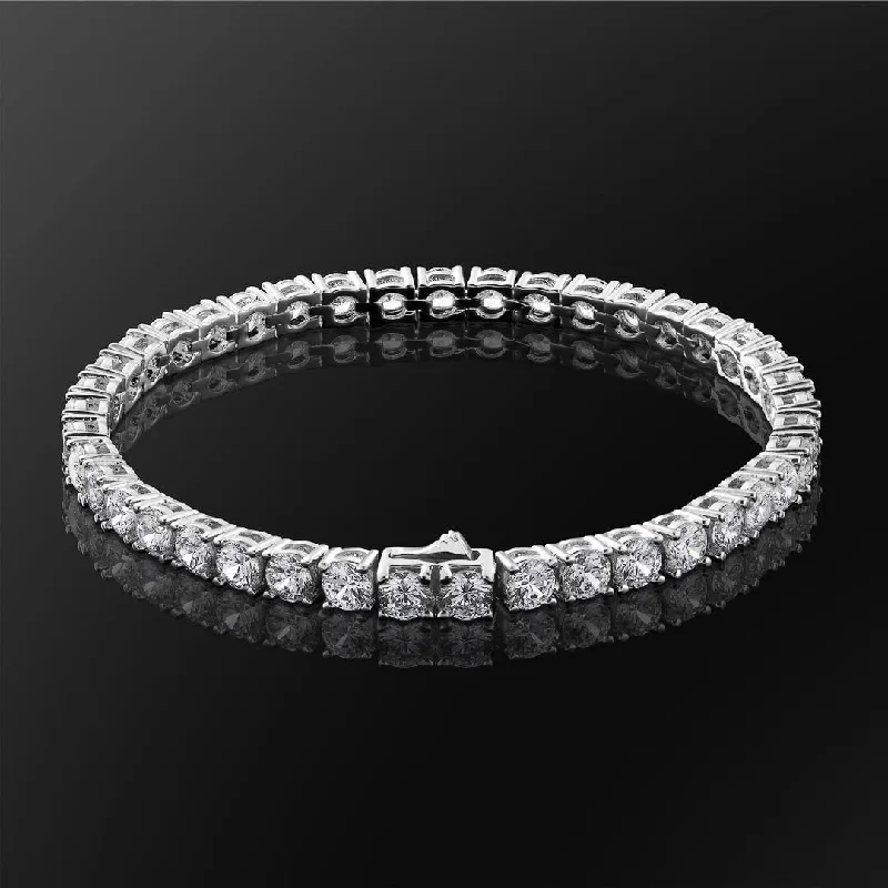 THE ICY SUMMER® - 3/4/5mm Tennis Bracelet White Gold Plated