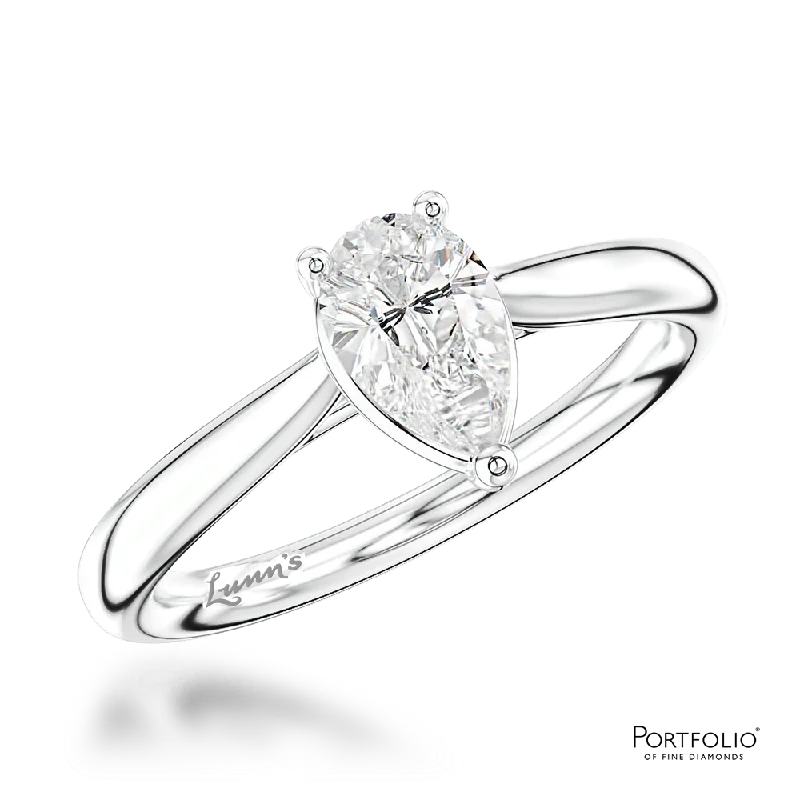 Solitaire 0.40ct E VS2 Diamond Platinum Ring