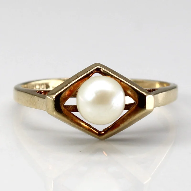 Solitaire Pearl Ring | SZ 6.75 |