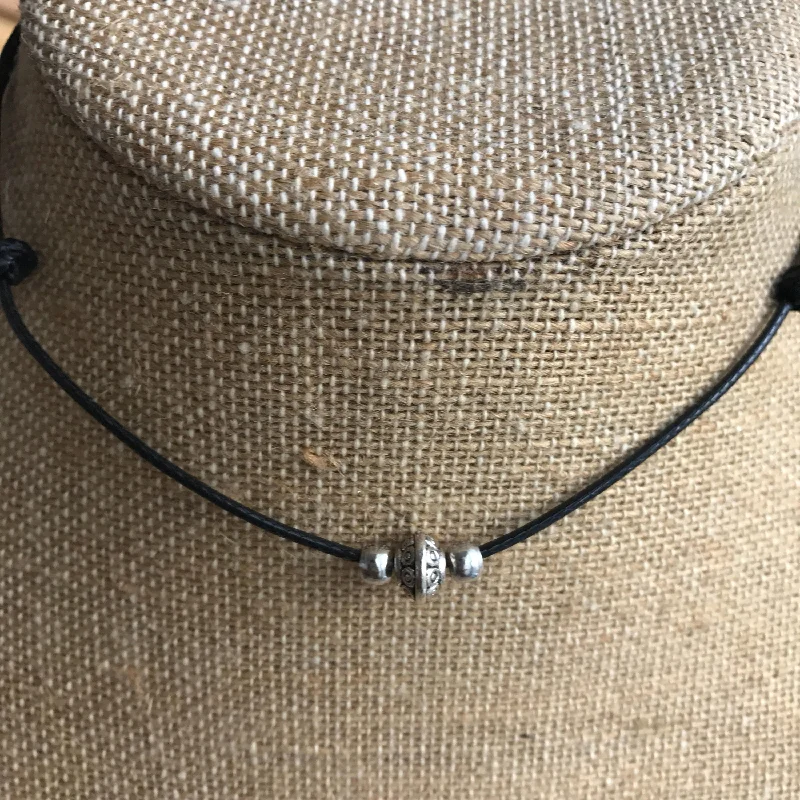 Silver Bead Choker