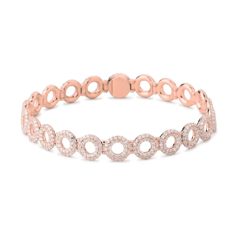 Matiné 18K Rosegold Bracelet w. 677 Diamonds