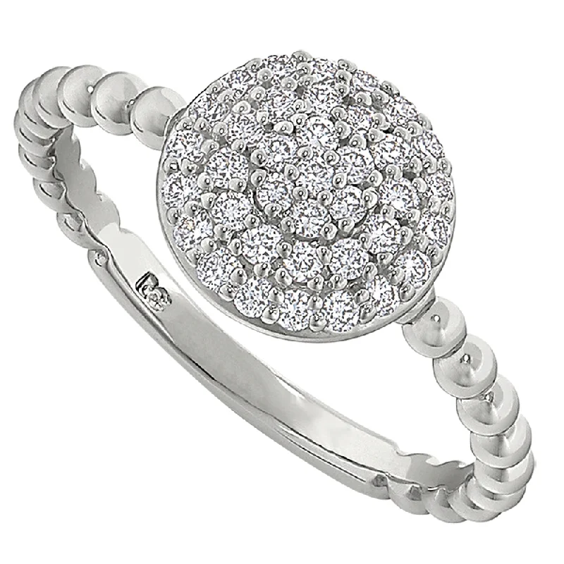 Medallion Diamond Ring