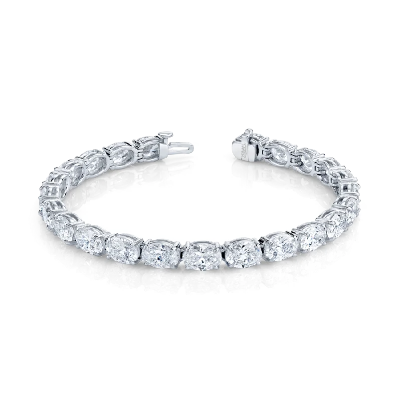 Oval Cut Straight Line Bracelet