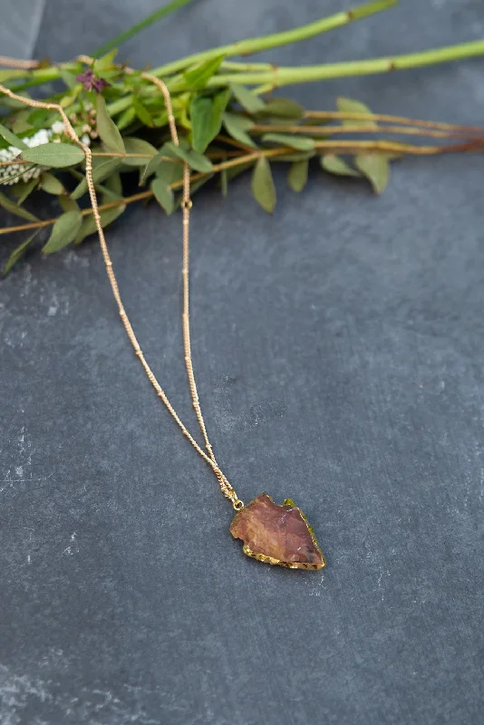 Jasper Arrowhead Necklace