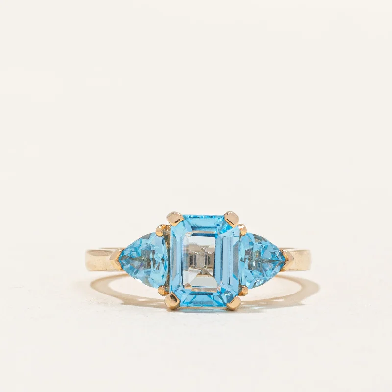 Michael Hill' Blue Topaz Cocktail Ring | 2.60ctw | SZ 7.25 |