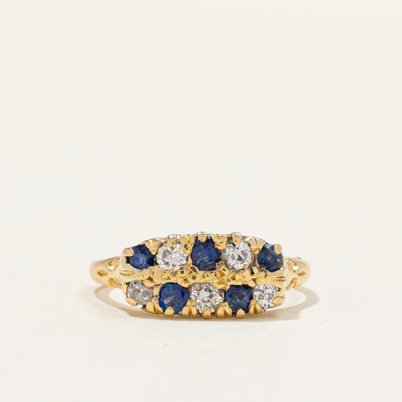 Sapphire & Diamond Cocktail Ring | 0.40ctw, 0.38ctw | SZ 6.75 |