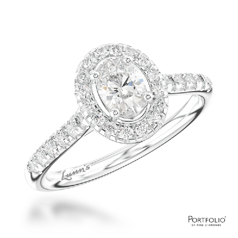 Cluster 0.30ct E VS2 Diamond Platinum Ring