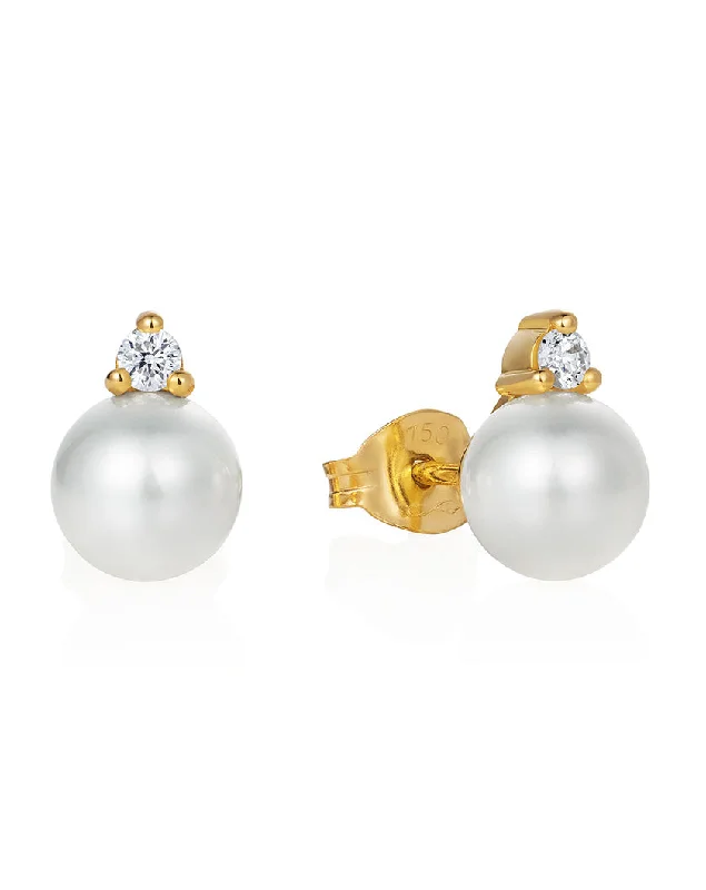 Rosa Pearl Stud Earrings