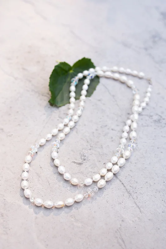 Pearl & Crystal Necklace