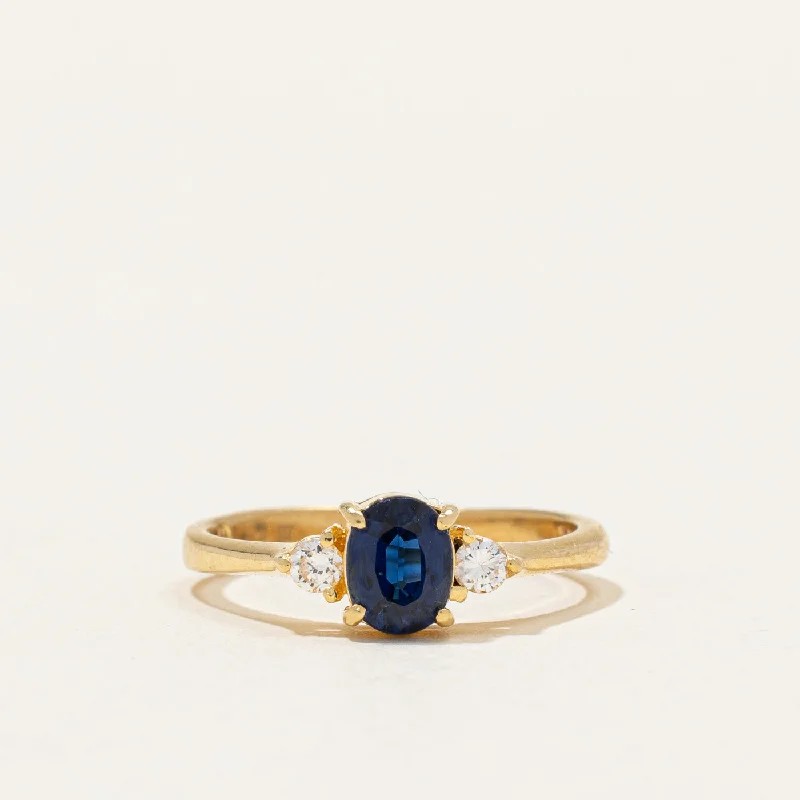 Sapphire & Diamond Ring | 0.70ct, 0.08ctw | SZ 4.5 |